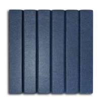 Polyester fiber 3d acoustic panel embossed diffuser wall